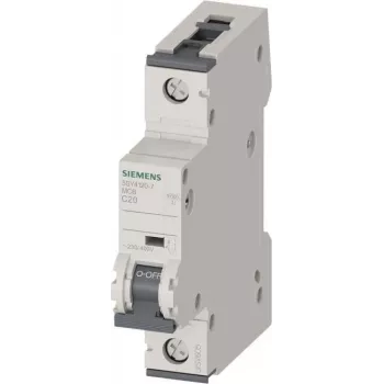 Siemens SENTRON 5SY4 MCB 20A 1-Pole C 6kA Miniatiūrinis grandinės pertraukiklis