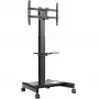 ONKRON TS1552E-B TV Mobile Stand for 43-75 inch Screens, Black