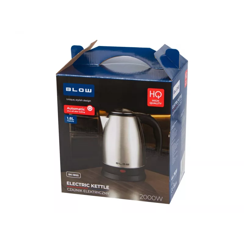 BLOW Silver Kettle 2000W BK-18SS 1.8L nerūdijančio plieno virdulys
