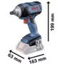 Bosch Professional GDS 18V-300 belaidis smūginis veržliaraktis 18 V, 300 Nm, 1/2 inch kvadratinis kotas, bešepetėlis, tik įrankis (06019D8200)
