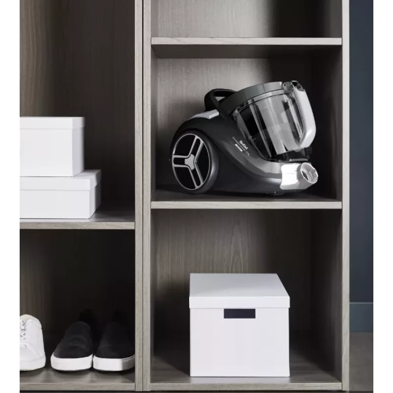 Tefal Compact Power XXL TW4B36 Bekonteinis Cilindrinis Dulkių Siurblys 900W 2.5L 75dB Juoda/Mėlyna