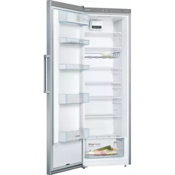 Bosch KSV33VLEP laisvai pastatomas šaldytuvas su VitaFresh, 324 L, sidabrinis