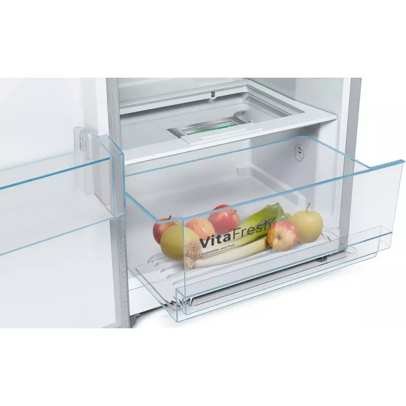 Bosch KSV33VLEP laisvai pastatomas šaldytuvas su VitaFresh, 324 L, sidabrinis