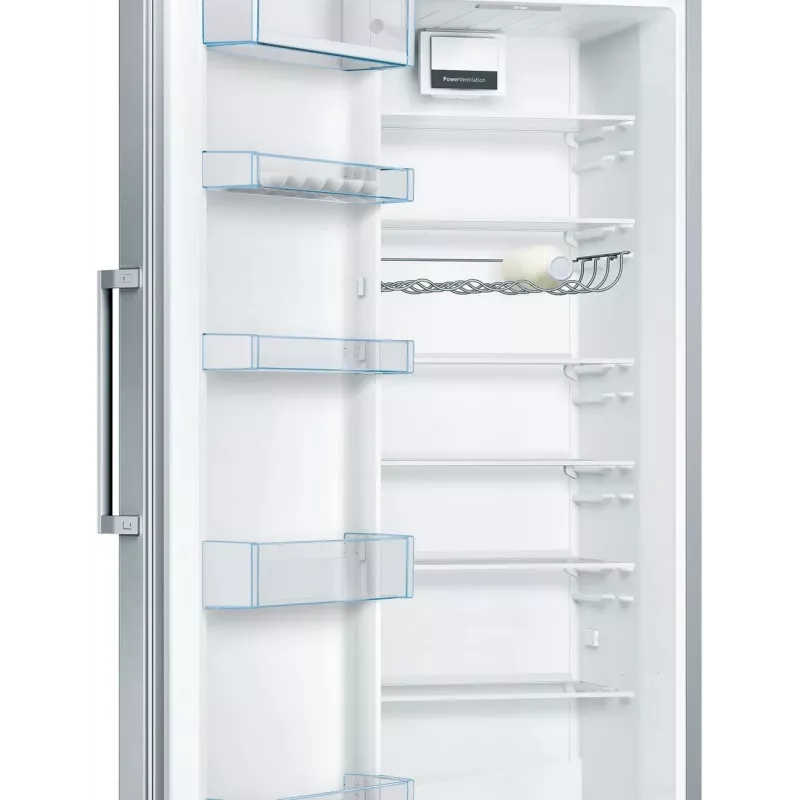 Bosch KSV33VLEP laisvai pastatomas šaldytuvas su VitaFresh, 324 L, sidabrinis