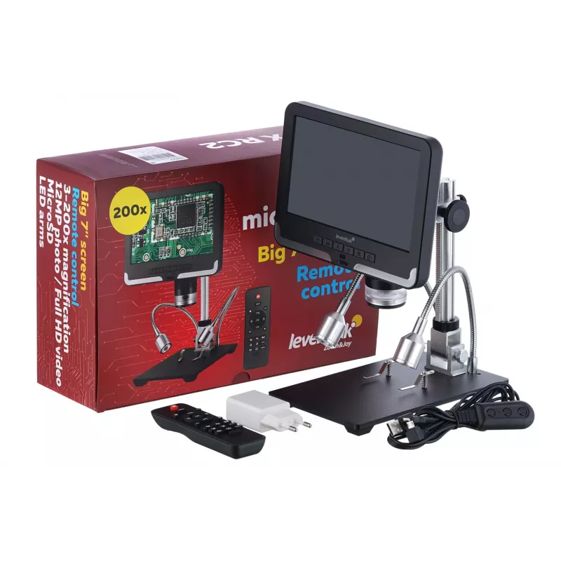 Levenhuk DTX RC2 200x Skaitmeninis Mikroskopas