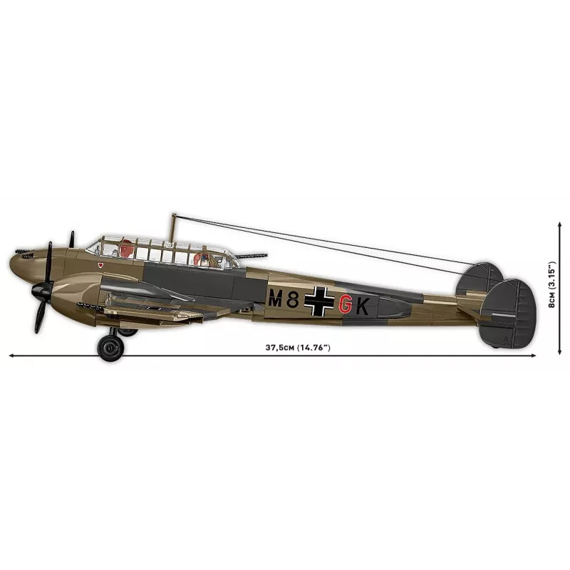 Konstruktorius COBI KLOCKI Messerschmitt BF 110C, 578 detalių