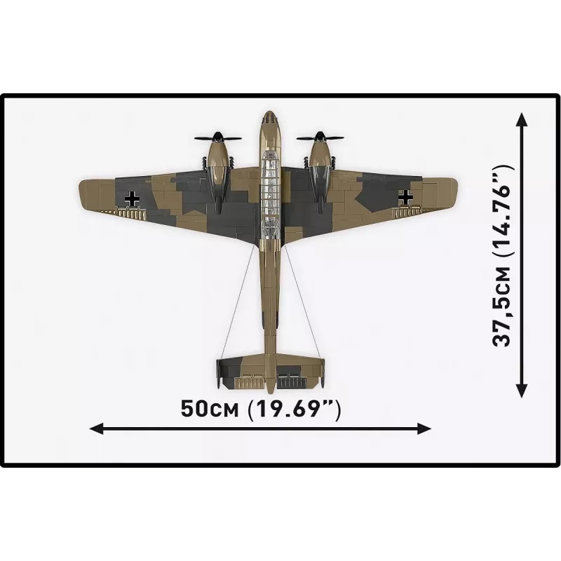 Konstruktorius COBI KLOCKI Messerschmitt BF 110C, 578 detalių