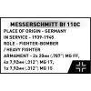 Konstruktorius COBI KLOCKI Messerschmitt BF 110C, 578 detalių