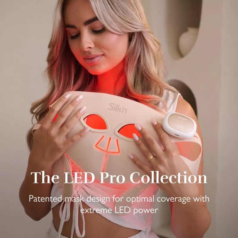 Silk'n LED Face Mask Pro FLMP1PE1001 – LED veido kaukė nuo senėjimo ir spuogų