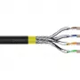 DIGITUS CAT 7A S/FTP duomenų kabelis – tiesiamas į žemę, 50 m ritė, Simplex, PE