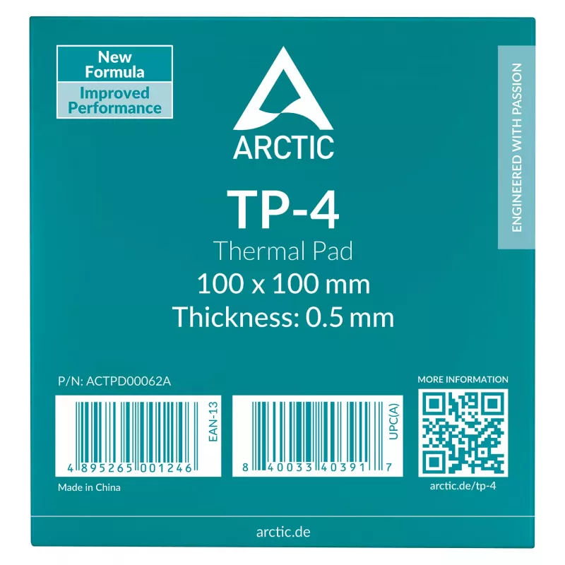 Arctic Thermal Pad 4 (ATP-4) 100x100mm 0.5mm pilkas