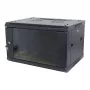 ALLNET SMA-Series 19 colių sieninis stovas 9U 450mm gylio juodas (plokščios pakuotės)