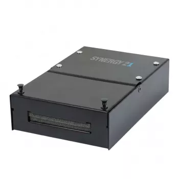 SYNERGY21 Keystone modulio nešiklio patais skydelis 4x TP moduliams, paviršiniam montavimui, metalinė sulankstoma dėžutė (konsolidavimo taško dėžutė), juoda