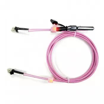 EasyLan saCon Duplex LED Patch Cable OM4 Heather Violet 7,5 m