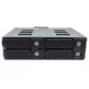 Jou Jye JJ-N-49SS-T 12G 4-Bay 2,5 inch SATA/SAS Hot-Swap Mobile Rack for 5,25 inch Bay - Black