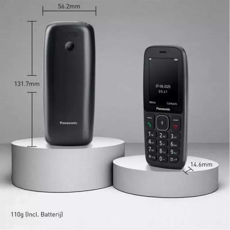 Panasonic KX-TF400EXB mobilusis telefonas, juodas