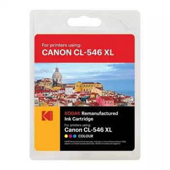 KODAK Canon CL-546XL Tri-Colour Ink Cartridge – High Yield 16,5ml, 300 Pages – Compatible with Canon PIXMA MG2450, MG2550, MG2950, MG3050, MX495, iP2850, TS3150, TS3151, TR4550