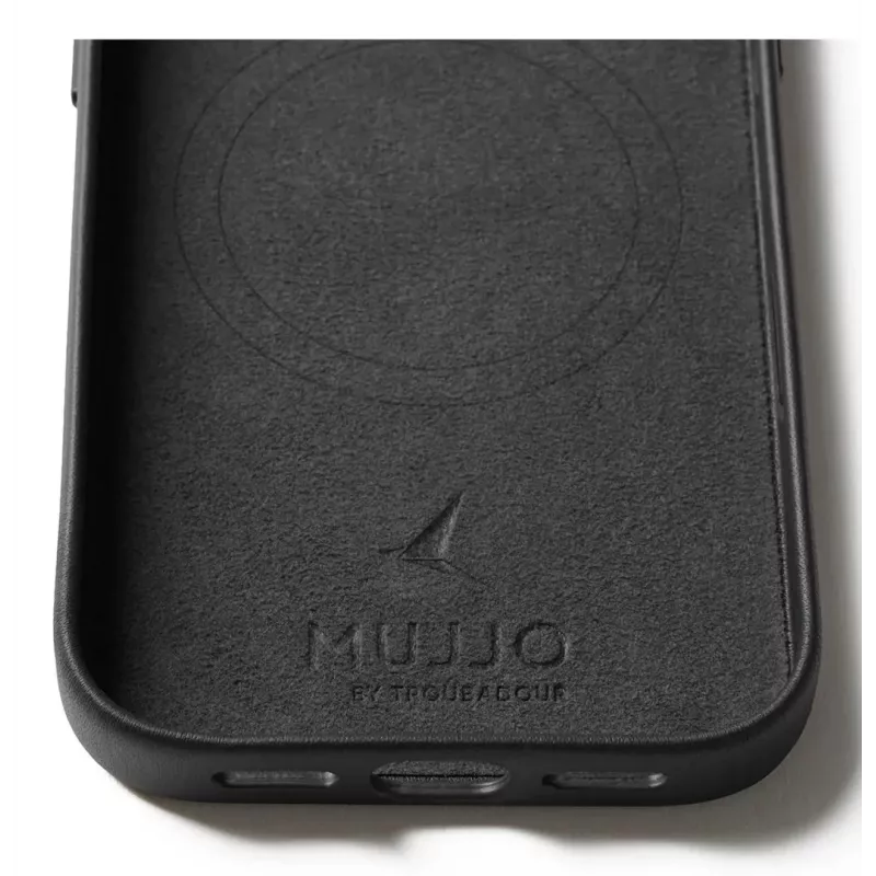 Mujjo Leather Case for iPhone 17 Pro with MagSafe (Juoda)