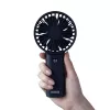 N'OVEEN F120 nešiojamas rankinis ir stalinis ventiliatorius su įkraunama baterija, USB, 1200 mAh, 3 greičiai, baltas