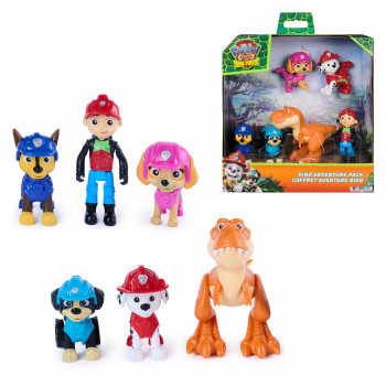 SPINMASTER Paw Patrol: The Dino Movie - Dino Adventure Figure Gift Set, 6 vnt. rinkinys