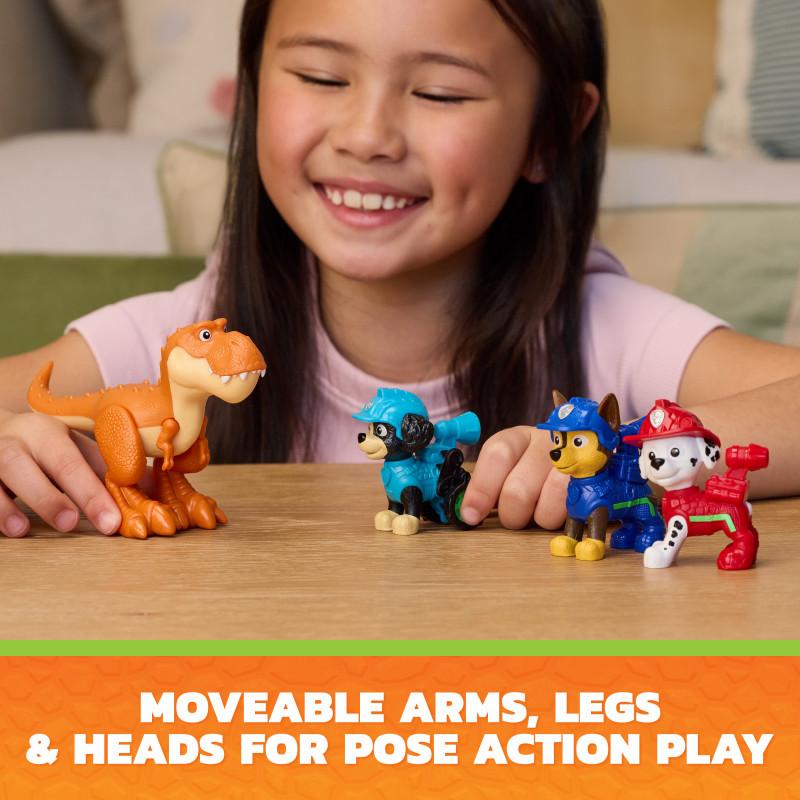 SPINMASTER Paw Patrol: Dino filmas – dovanų rinkinys su 6 Dino nuotykių figūrėlėmis
