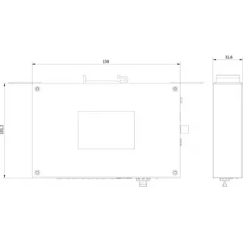 Hikvision Pro Series DS-3T0506HP-E/HS nevaldomas PoE komutatorius, 6 prievadai, 4 PoE, 60 W biudžetas