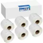 G&G Suderinamos adresų etiketės, skirtos DYMO 99014, S0722430 - 54 x 101 mm, tiesioginio terminio spausdinimo, baltos, nuolatiniai klijai, 1320 etikečių (1 ritinys)