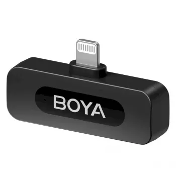 BOYA BY-V1 V2.0 Ultra Compact 2,4GHz belaidis mikrofonas, skirtas Lightning įrenginiams - 1TX+1RX