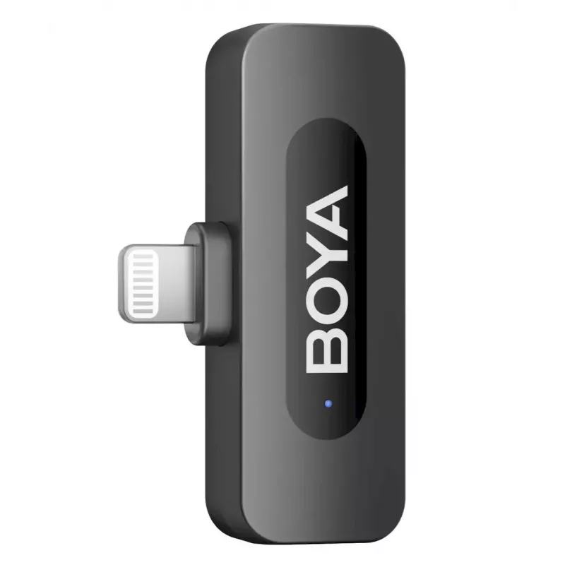BOYA BY-V1 V2.0 Ultra Compact 2,4GHz belaidis mikrofonas, skirtas Lightning įrenginiams - 1TX+1RX