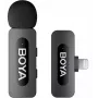 BOYA BY-V1 V2.0 Ultra Compact 2,4GHz belaidis mikrofonas, skirtas Lightning įrenginiams - 1TX+1RX