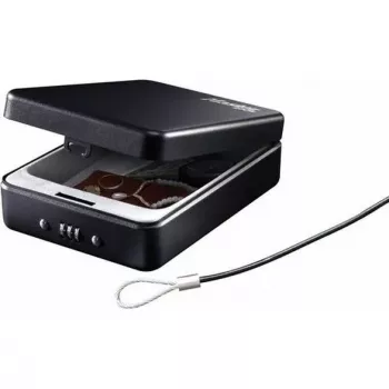 Master Lock Portable Personal Safe P005CEURBLKHRO - juodas, plieninis, 203 mm, 3 skaitmenų kombinacinis