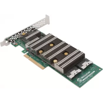 Microchip Adaptec SmartRAID Ultra 3254-16e /e 8GB SAS/NVMe 16 Port External PCIe x16 24 Gbps Low Profile RAID Controller