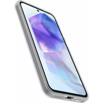 OtterBox React Case + Alpha Glass Screen Protector Bundle, Samsung Galaxy A55 5G, Clear