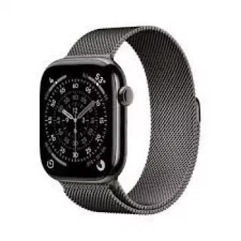 “Apple Watch Series 11 GPS + Cellular 46mm Slate Titanium Case with Slate Milanese Loop - S/M”