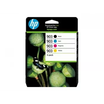 HP 903 CMYK Original Ink Cartridge 4-Pack (1 x 903XL Black, 1 x 903 Cyan, 1 x 903 Magenta, 1 x 903 Yellow)