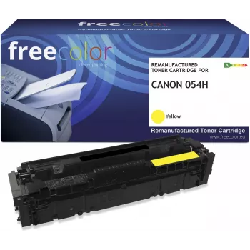 Freecolor Remanufactured Toner Cartridge Canon 054H Yellow 3025C002 (K18640F7)
