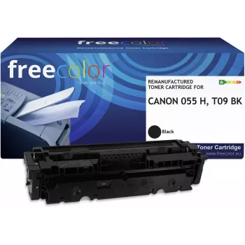 Freecolor perdirbtas kasečių toneris Canon 055H juodas didelės išeigos 7600 puslapių
