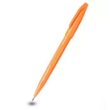 Pentel Sign Pen S520 plunksninis rašiklis su pluoštiniu antgaliu, oranžinis, 0,8 mm