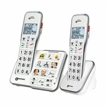Geemarc AmpliDECT 595-2 Photo Belaidis Senjorų Telefonas su Atsiliepimo Aparatu – Dviejų Vamzdelių Rinkinys
