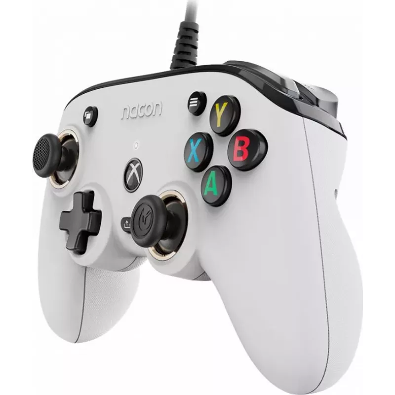 Nacon Compact Pro laidinis valdiklis, skirtas Xbox Series X|S, Xbox One ir PC - Baltas