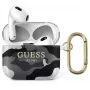 Guess GUA3UCAMG AirPods 3 dangtelis, juodas maskuojamasis, Camo Collection