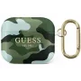 Apsauginis dėklas Guess GUA3UCAMA Camo Collection Apple AirPods 3rd Generation – žalias/khaki