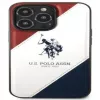 U.S. POLO ASSN. USHCP14XPSO3 Tricolor Embossed Case, iPhone 14 Pro Max, 6,7 inch, White