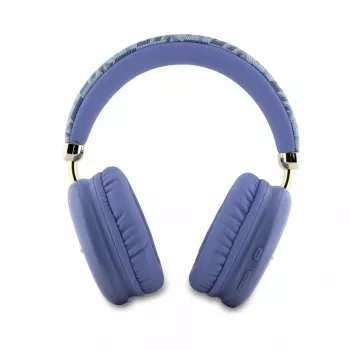 Guess Gcube Metallic Script Logo Ausinės „On-Ear“ su Bluetooth – Violetinės