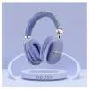 Guess Gcube Metallic Script Logo Ausinės „On-Ear“ su Bluetooth – Violetinės
