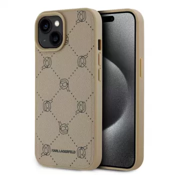 Karl Lagerfeld Karl Heads MagSafe Dėklas, skirtas iPhone 15 6,1 inch - Smėlio spalvos