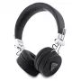 Guess Grained Classic Round Shape Belaidės Bluetooth Ausinės Virš Galvos su ENC (Juodos)