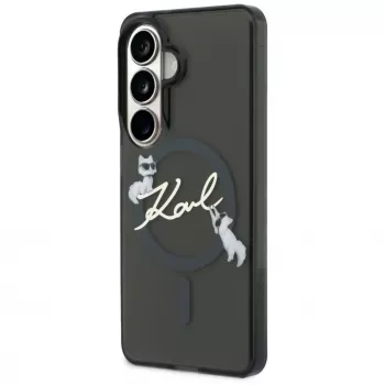 Karl Lagerfeld IML KC Script MagSafe Dėklas, Samsung Galaxy S24 Ultra, Juodas