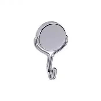 MAUL Neodymium Magnet Carousel Hook, Skersmuo: 38,5 mm, Nikelis, Laikymo Jėga: 30 kg, Apvalus, Plačiai Išlenktas Kabliukas - 1 Vnt. (6155696)