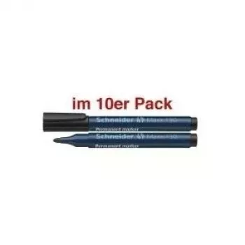 Schneider Maxx 130 Permanent Marker Black 1,0 - 3,0 mm, Pack of 10
